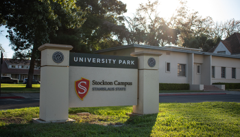 Stockton Campus sign