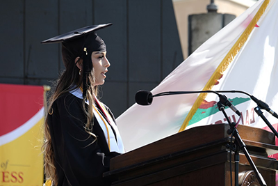 Master of Social Work candidate Athena Herrera