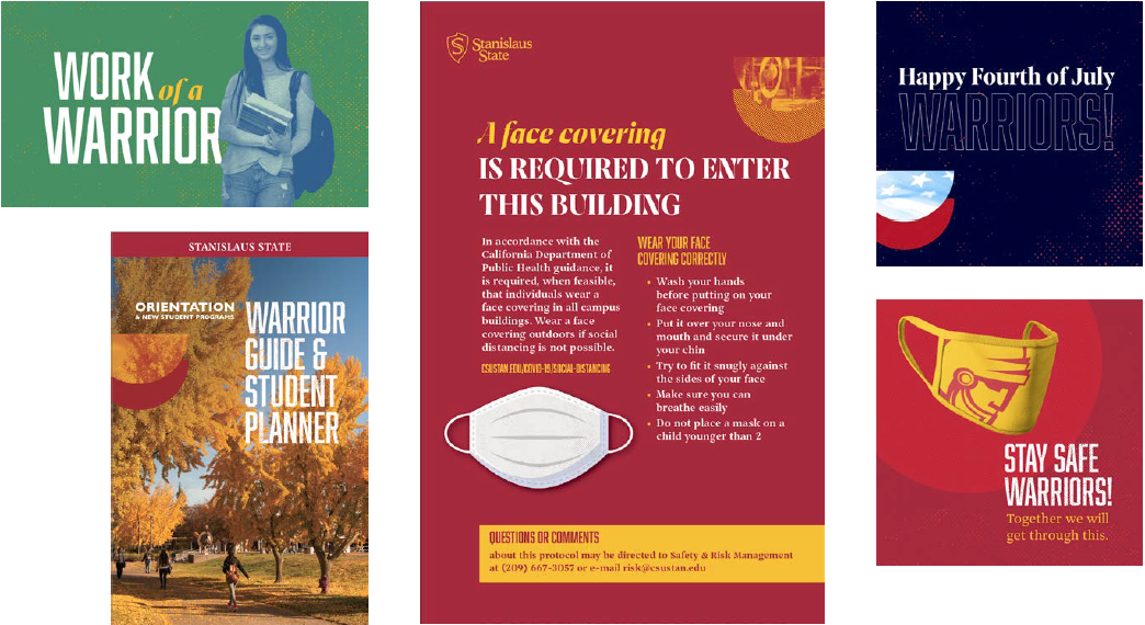 Examples of various other brand applications.