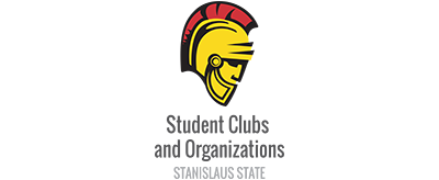 Vertical Logo: Student Clubs and Organizations at Stanislaus State.