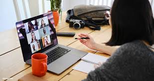 Individual on Zoom call.