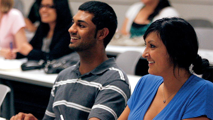 Students in class