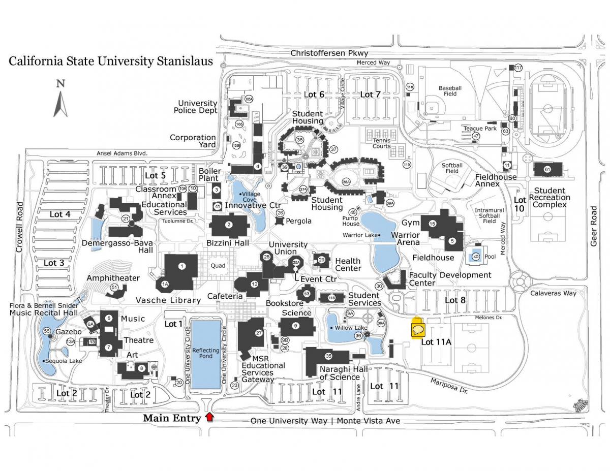 CSU Stanislaus camps map