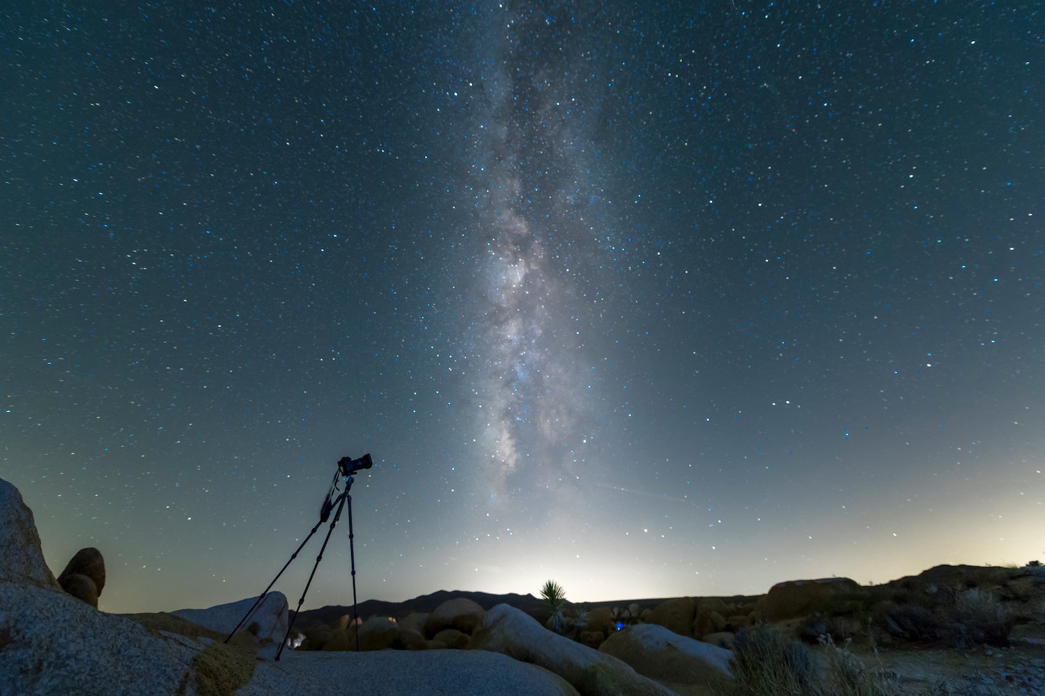 The night sky and stars