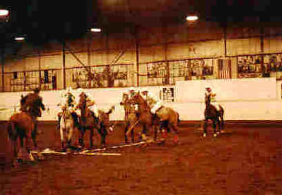 CSU team lining up against the San Luis Obispo team.