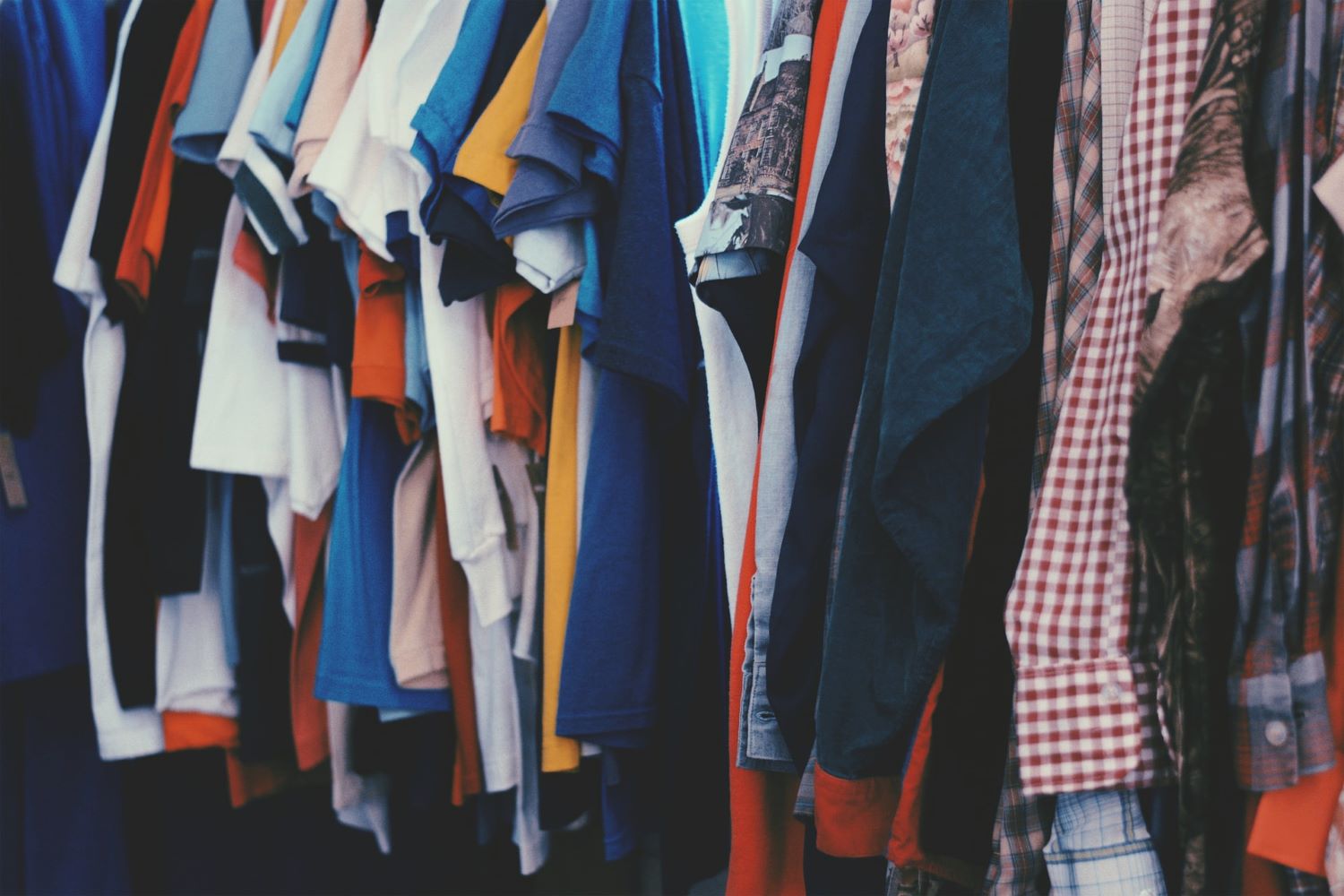 line-up of clothes