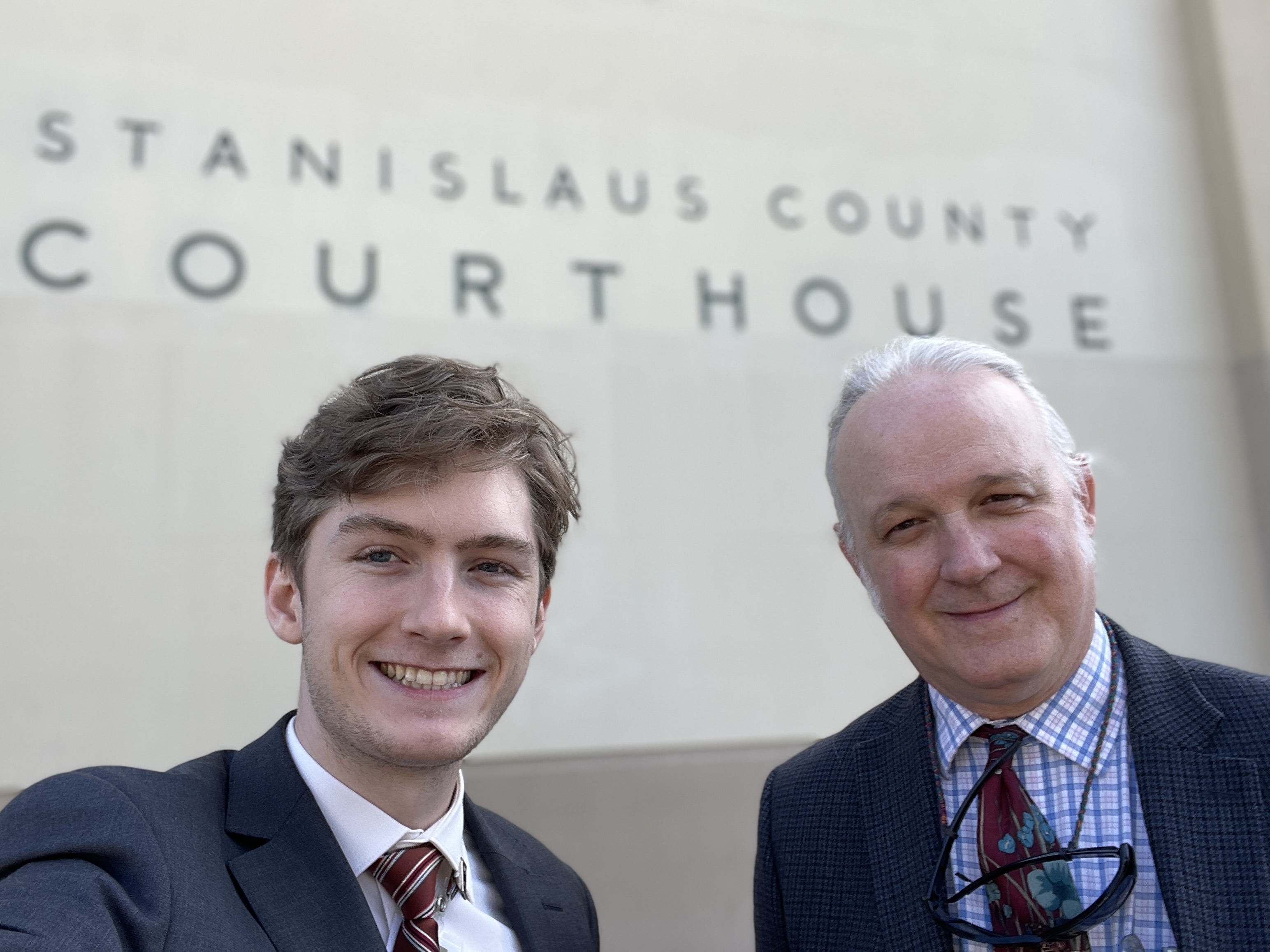 Student Alec Van Eenennaam and Professor Blake Wilson