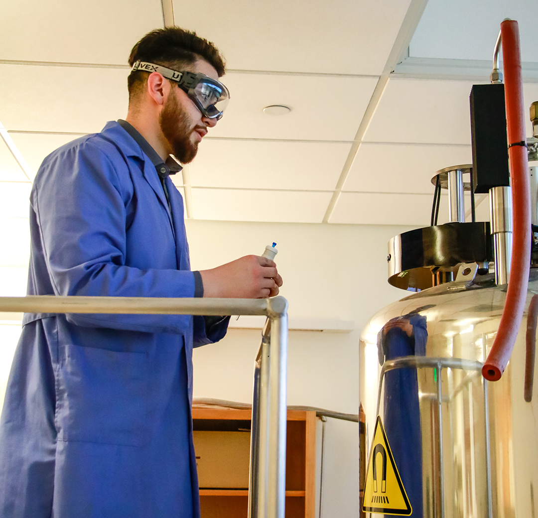 students in a lab
