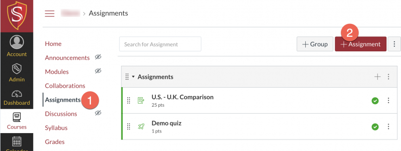 move assignments in canvas