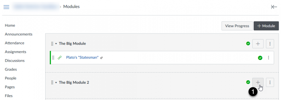 Adding a file to a module