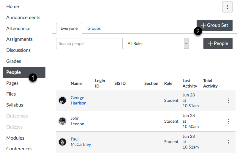 how to create groups for assignments in canvas