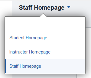 Staff Homepage Selector