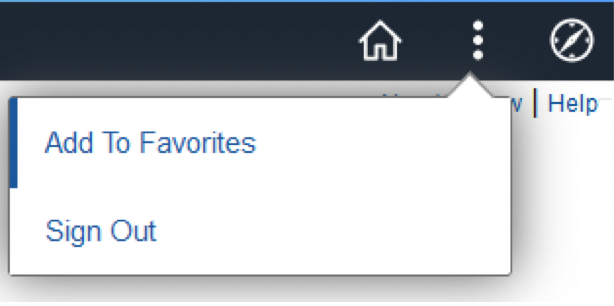 Adding to your Favorites Menu