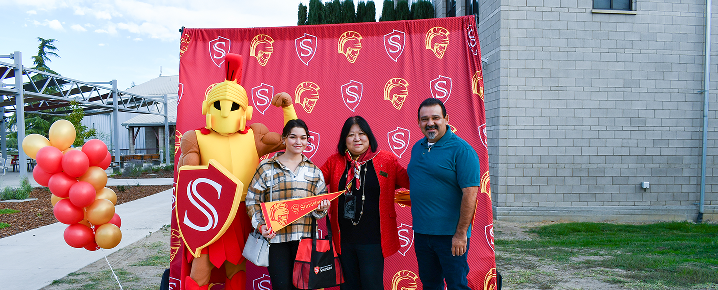 Titus, President Junn and a prospective Warrior