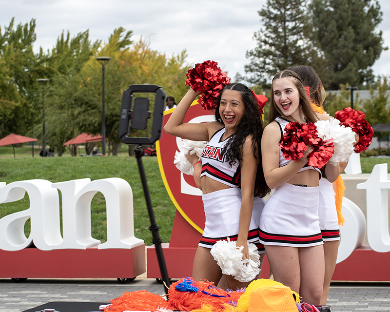 Stan State cheer team at Warrior Expo