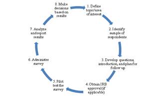 Survey Guidelines; Cycle of steps