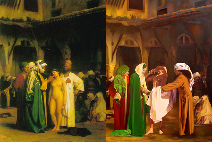 Painting comparison by Abelina Galustian