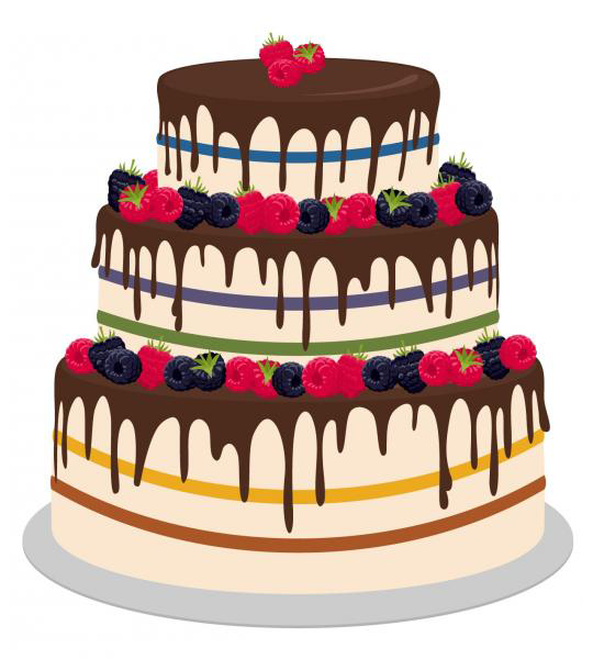 Layered cake