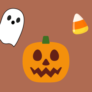 registration-workshop-promo-image.png A halloween ghost, candy corn and jack o lantern.