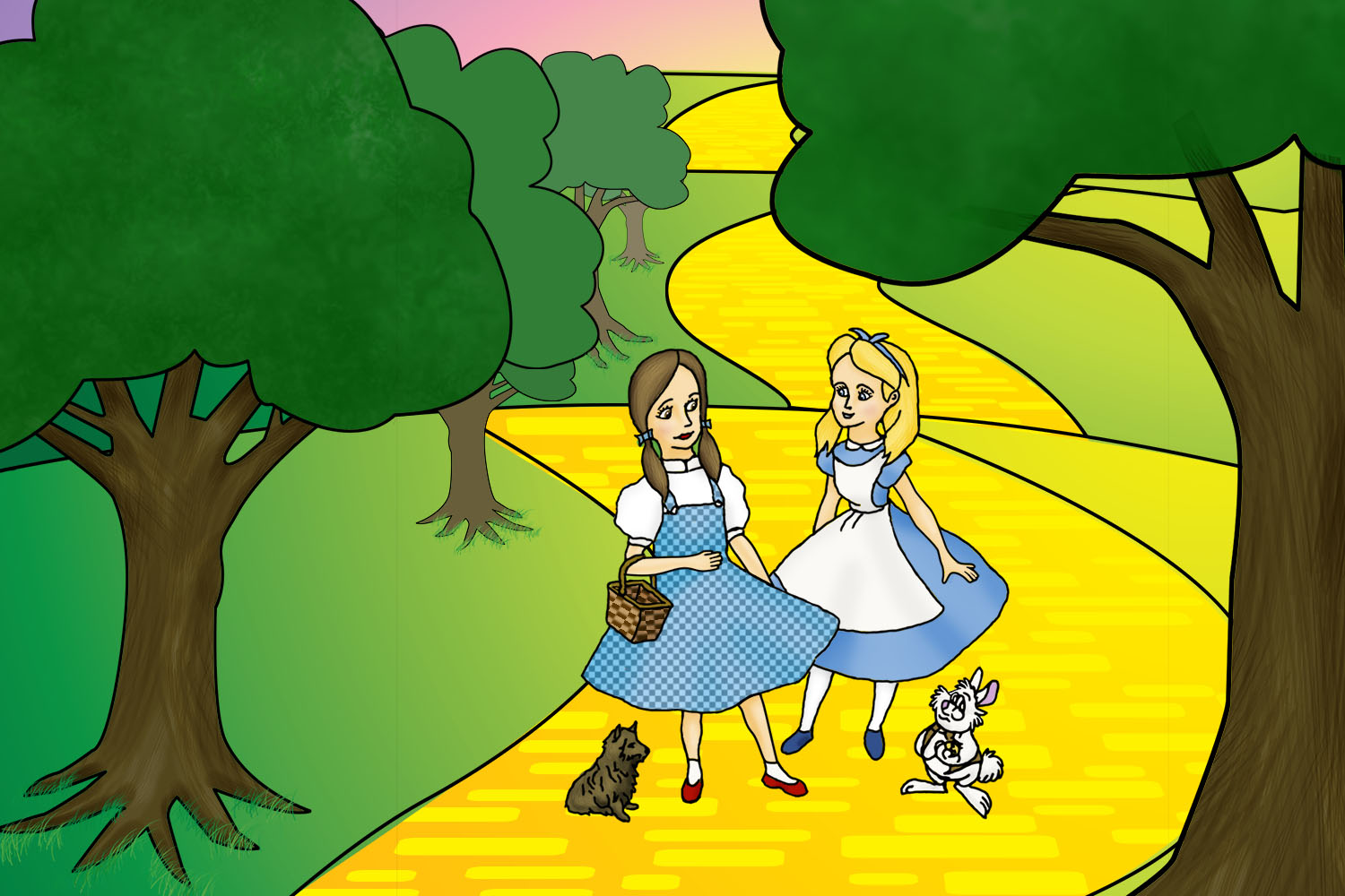 Dorothy Meets Alice or the Wizard of Wonderland