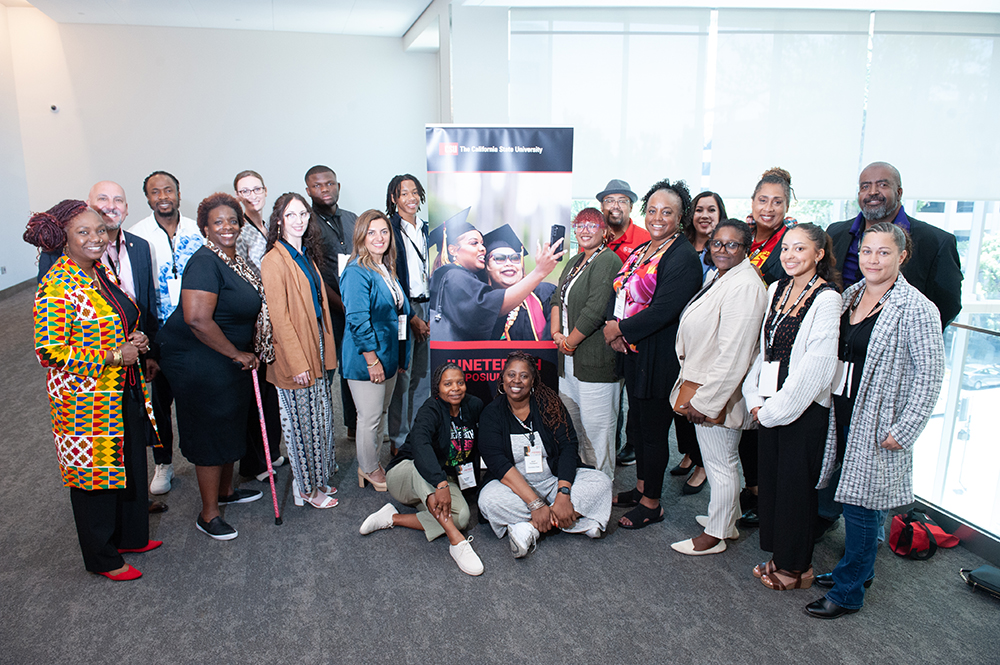 Stan State students, faculty, staff and alumni attend the biennial CSU Juneteenth Symposium.
