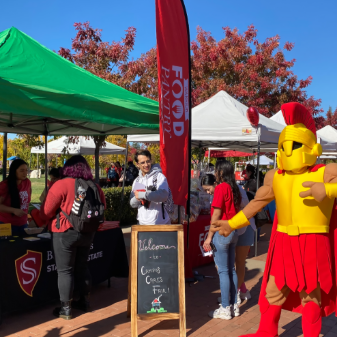 The Campus Cares Fair in the Quad.