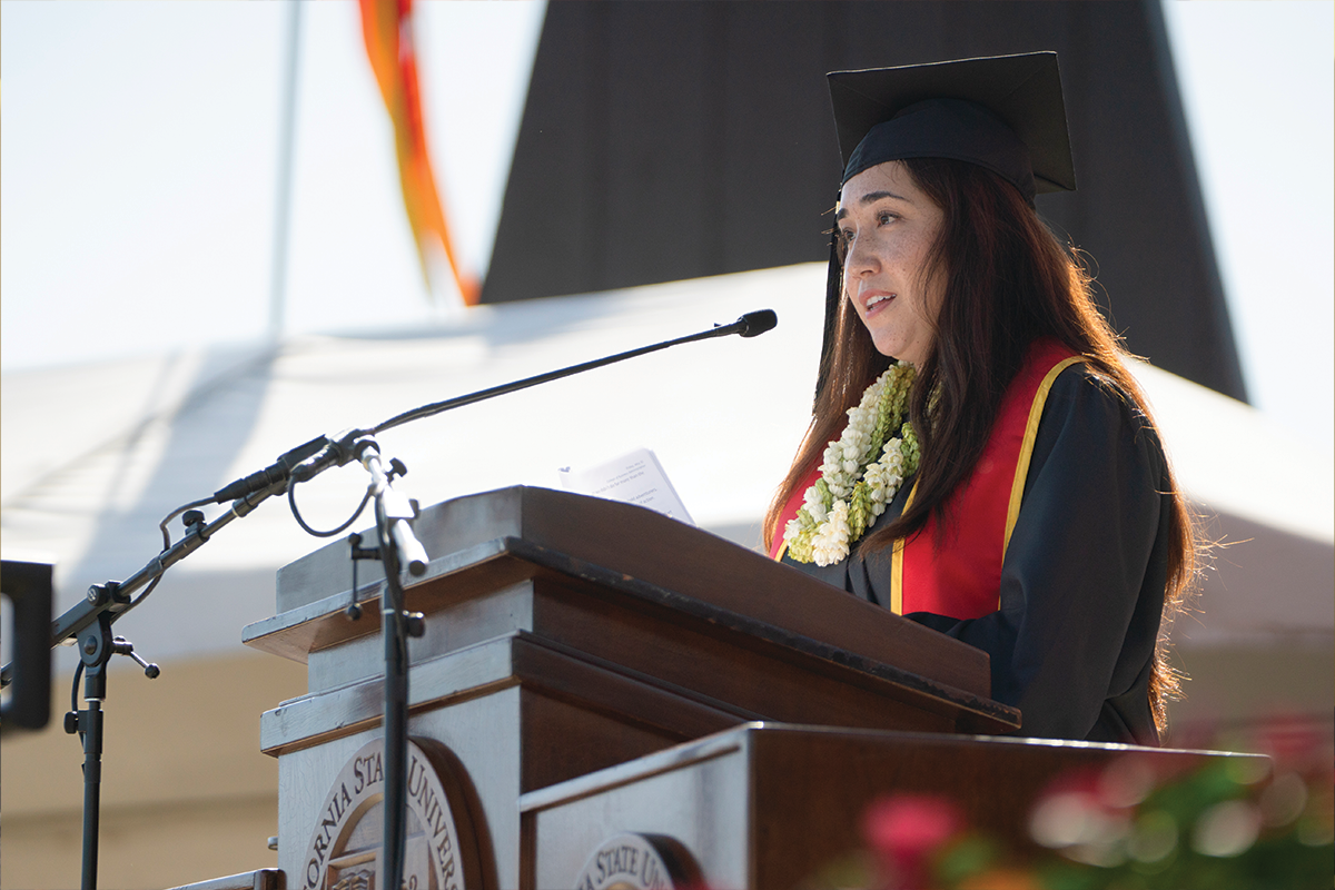 Danby, commencement student speaker