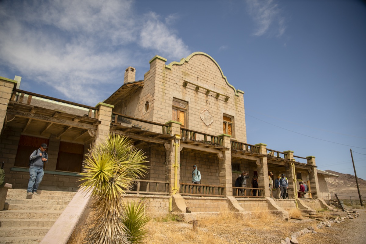 Ghost town building at Rhyolite
