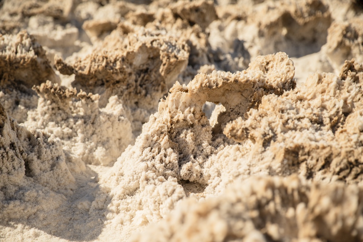 salt formations at Devil’s Golf Course