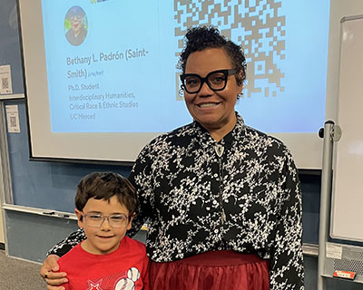 Bethany Padron, who graduated with an Art History minor and is now a PhD candidate at UC Merced