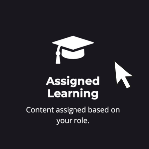 Select the Assigned Learning shortcut