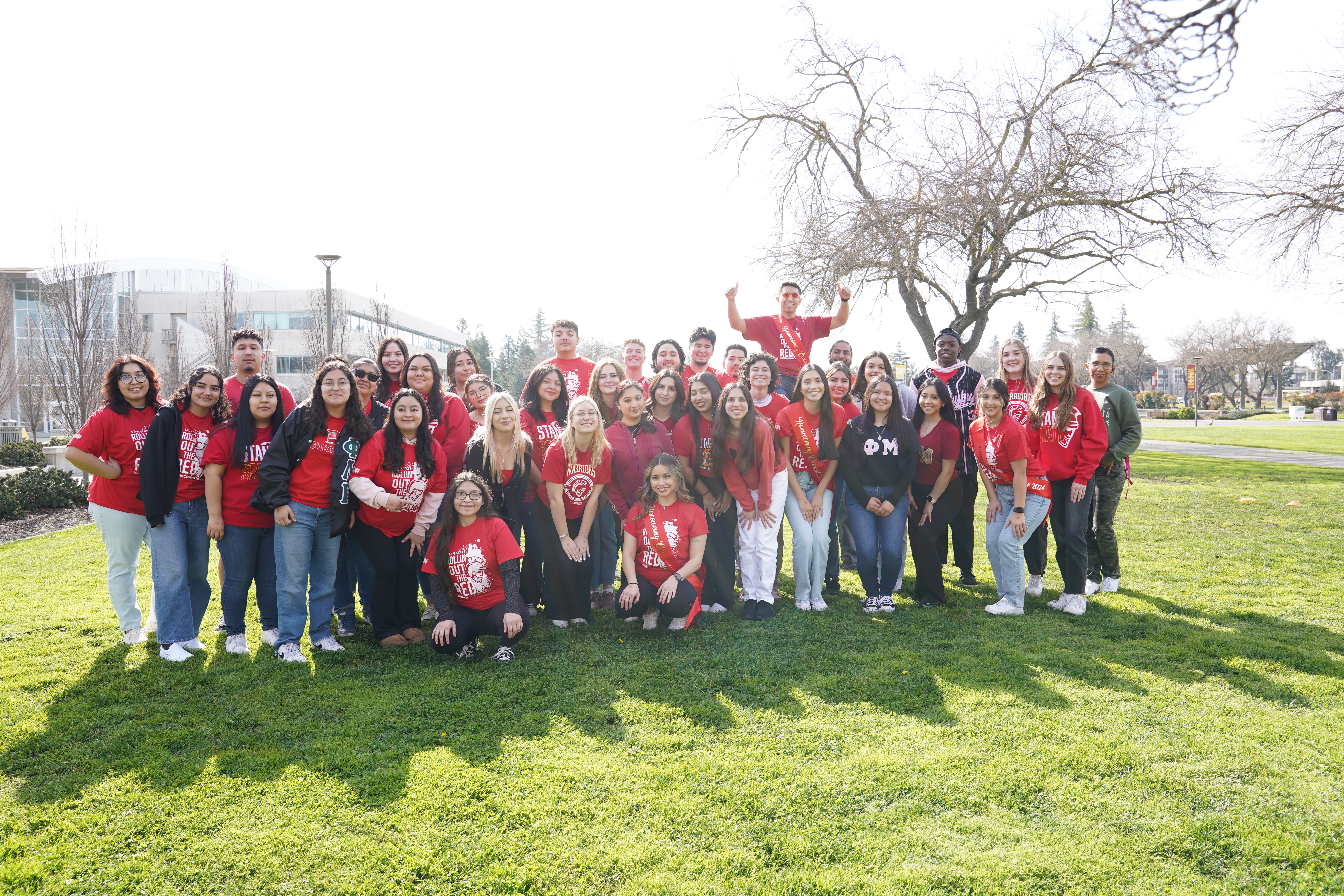 Students posing for a photo for ASI hosted Special Event.