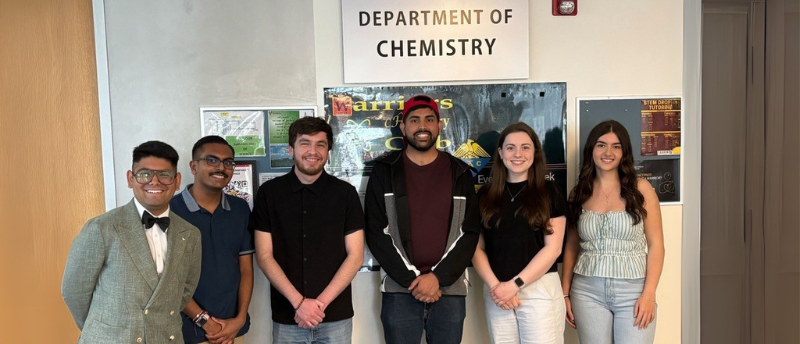 The 2025-2026 Chemistr Club Officers in a group photo.