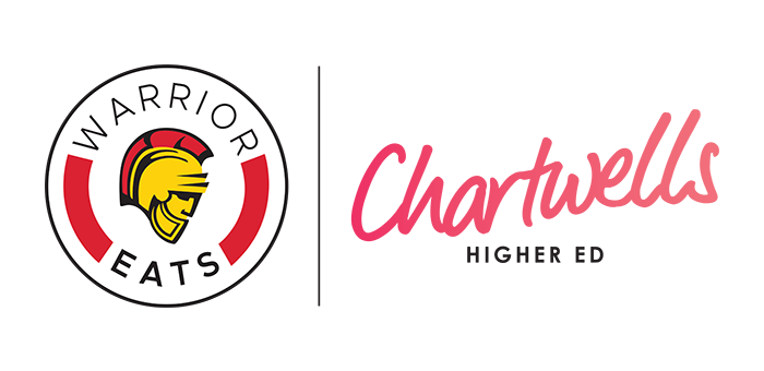 Warrior Eats + Chartwells Higher Ed logos