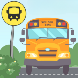 Bus at a bus stop