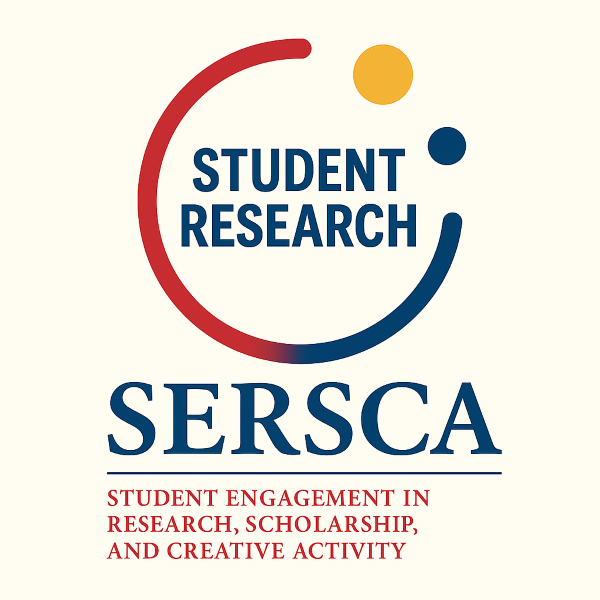 Circle with Student Research inside. Below, SERSCA, Student Engagement in Research, Scholarship, and Creative Activity