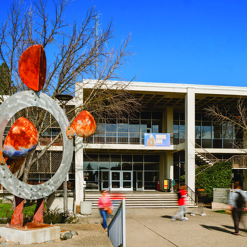 Exterior shot of Bizzini Hall
