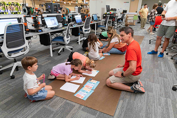 Fab Lab summer camp electricity and machines