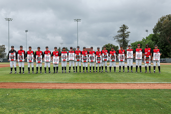 baseball senior day ceremony