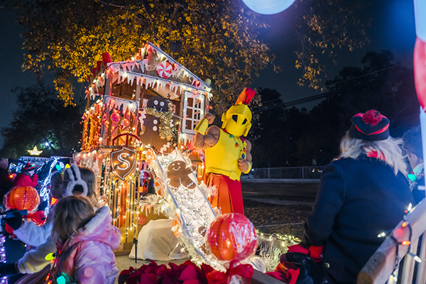 Titus in the Turlock Christmas Parade 2025