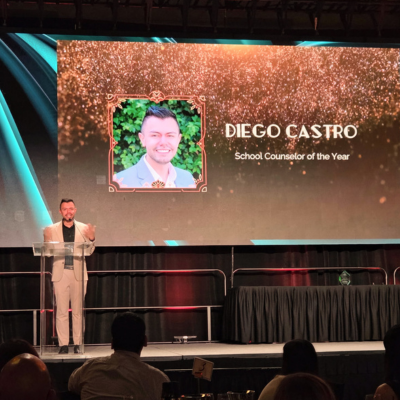 Diego Castro is seen on stage