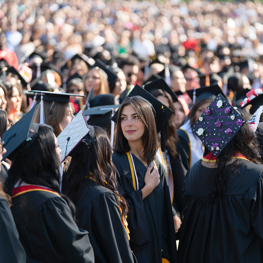 Graduates in regalia.