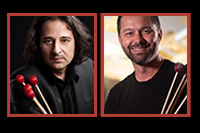 Left: Ivan Mancinelli, Marimba and (right) Stan State Faculy Mike Downing 