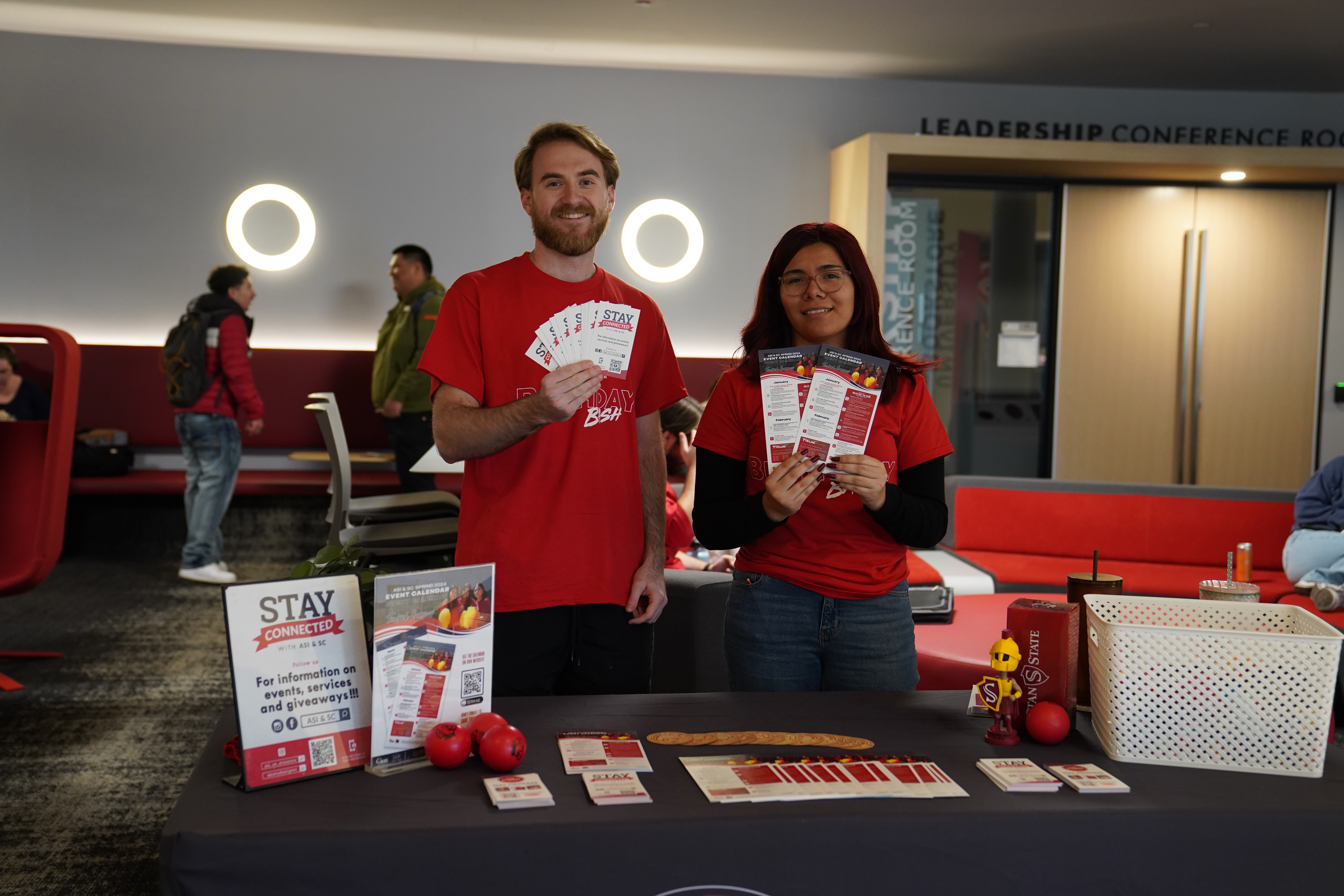 Students tabling at SC back lobby for ASI and SC