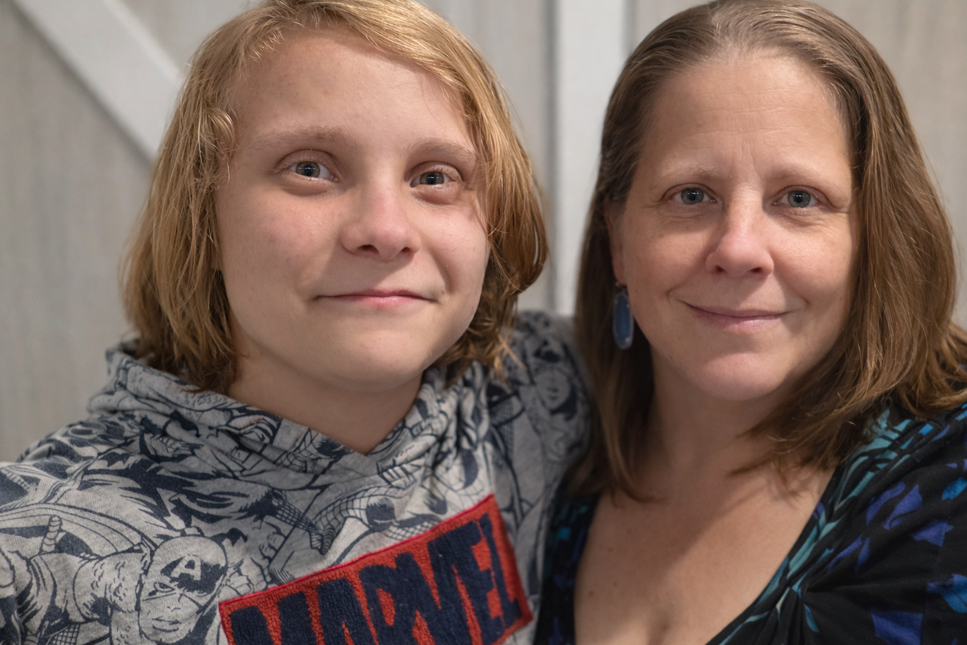 Jeanette Jones with her son, Connor