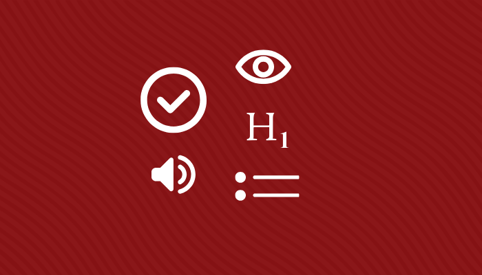 A collection of various accessibility feature icons