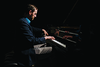 Pianist Brad Parker at the piano