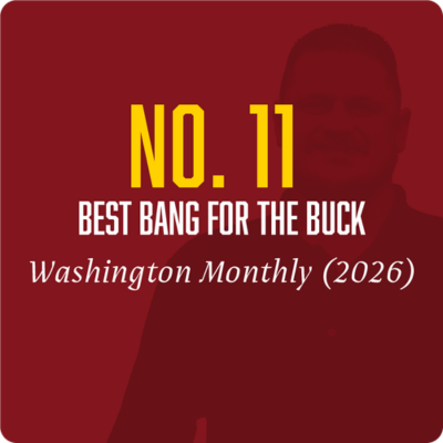 No. 11 Best Bang for the Buck Washington Monthly (2026)