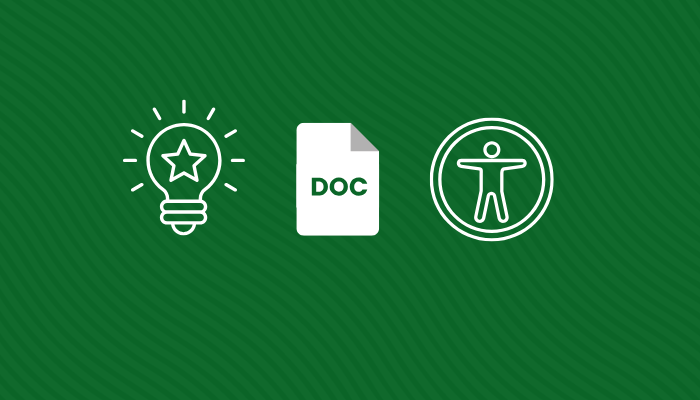 Document accessibility icons