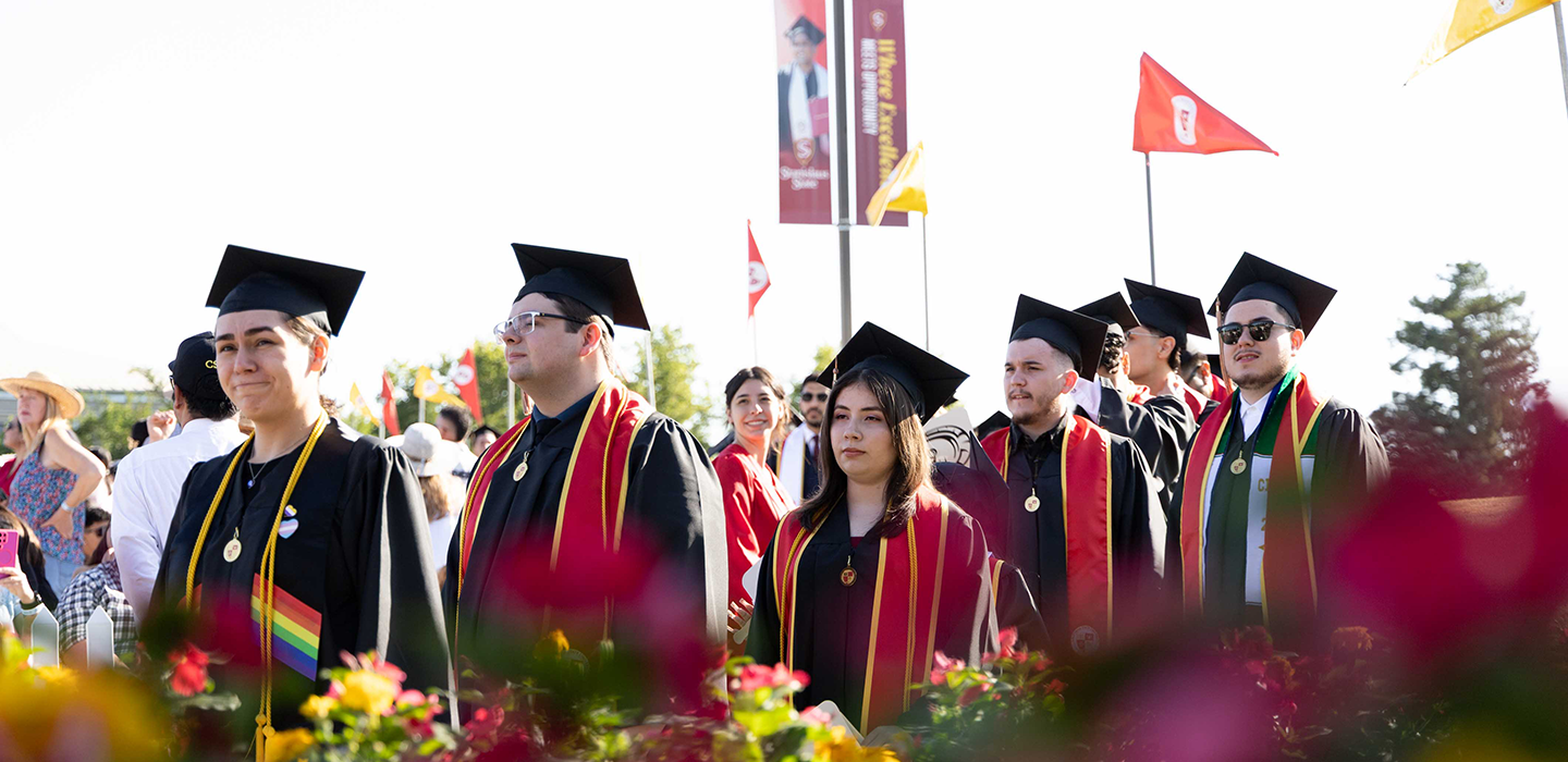 Graduates at Commencement
